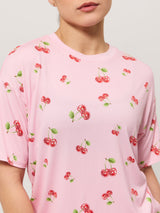 Thumbnail 1 of Pajama Tee Shirt - Cherry Print, 1 of 4
