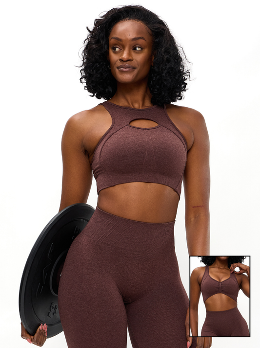 Form Reversible Seamless Sports Bra - Smoked Cherry