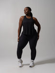 Go With The Flow Hip Tank - Onyx Black