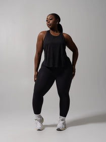 Go With The Flow Hip Tank - Onyx Black