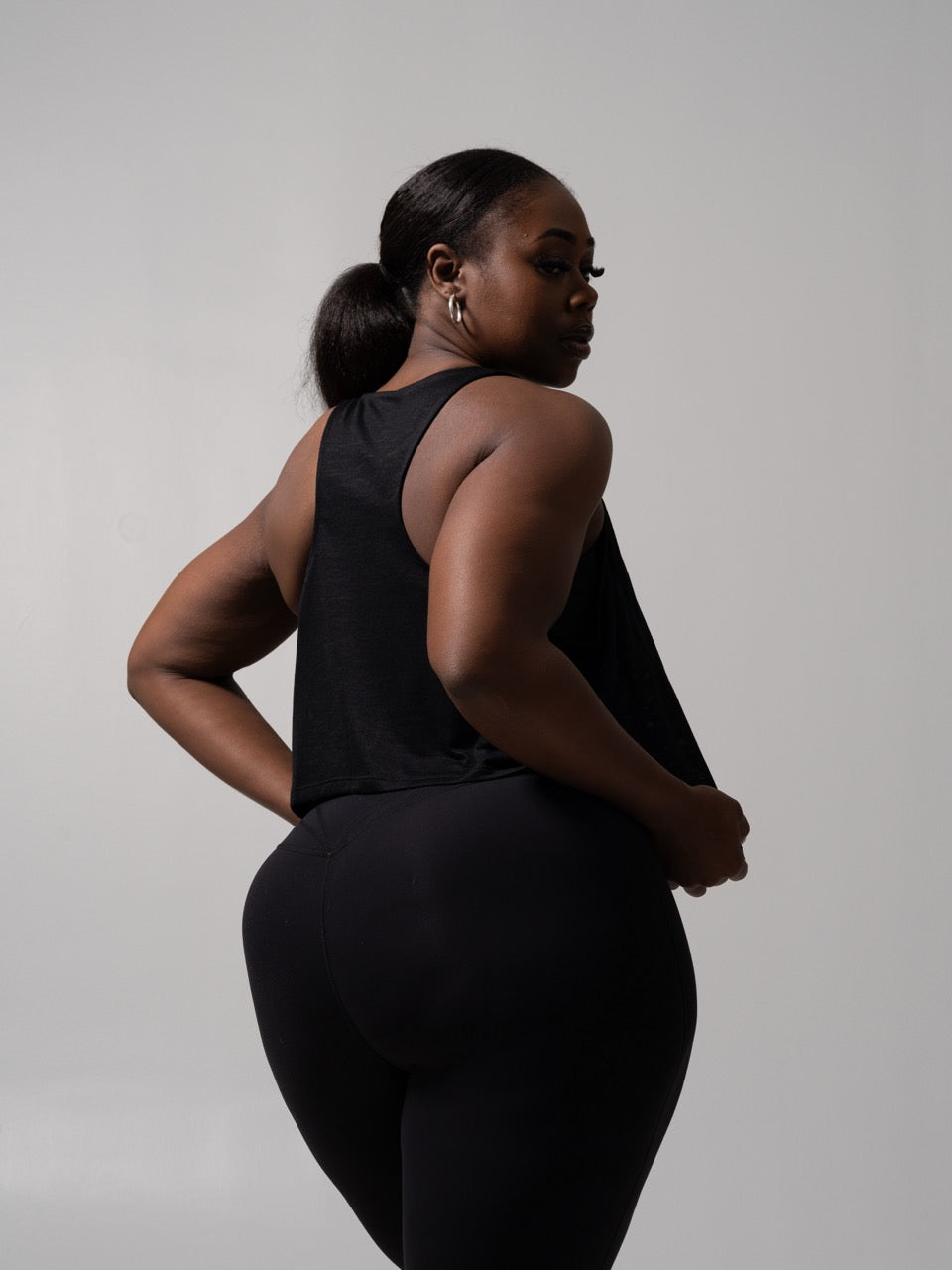 Go With The Flow Hip Tank - Onyx Black