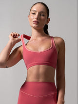 Thumbnail 1 of Sweetheart Nubre Sports Bra - Burnt Sugar and Rose Blush, 1 of 5