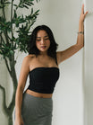 Brami Tube Top - Onyx Black