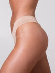 Invisible Mid Rise Thong - Sand