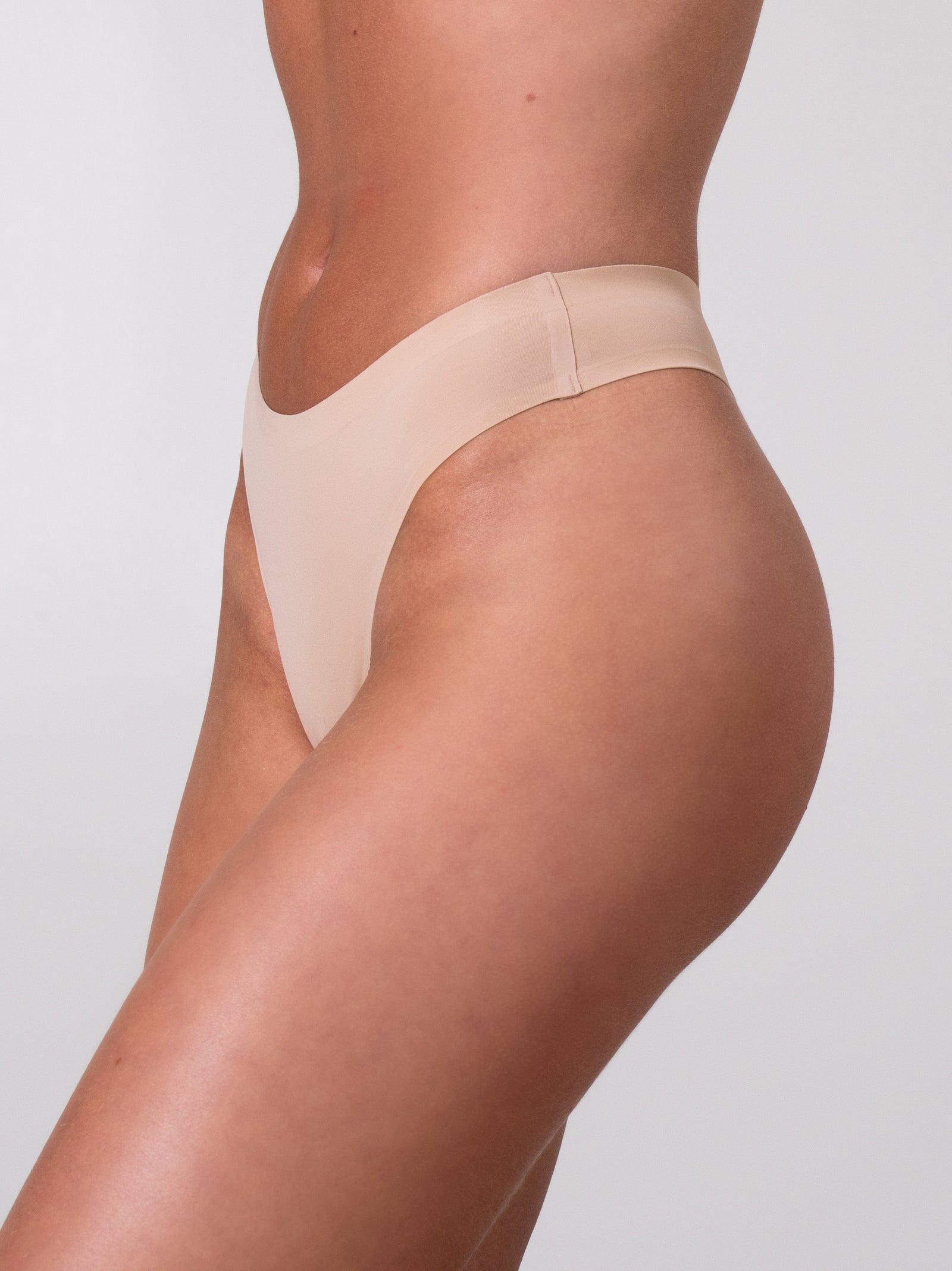 Invisible High Rise Thong - Sand