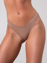 Thumbnail 3 of Invisible Hip Rise Thong - Cinnamon, 3 of 4