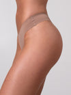 Invisible Mid Rise Thong - Cinnamon