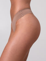 Thumbnail 1 of Invisible Hip Rise Thong - Cinnamon, 1 of 4