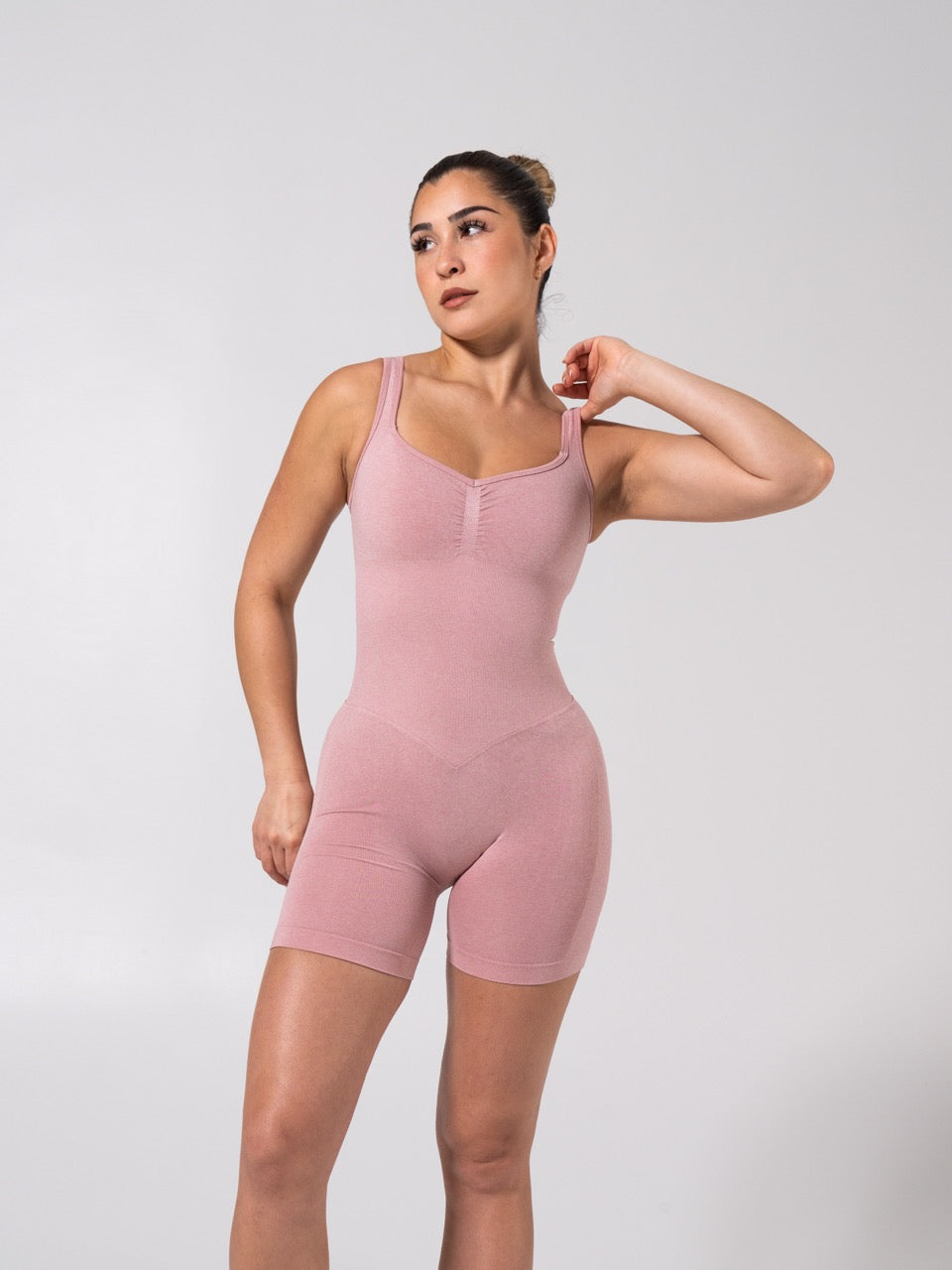 **PREORDER** Miracle Scrunch Seamless Bodysuit 5" - Heather Rose Water