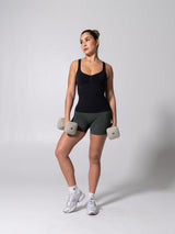 Thumbnail 10 of **PREORDER** Miracle Seamless Hip Tank - Heather Charcoal, 10 of 11