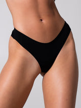 Thumbnail 3 of Invisible Hip Rise Thong - Onyx Black, 3 of 4
