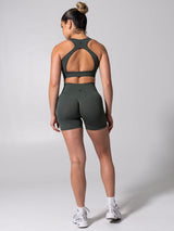 Thumbnail 5 of Miracle Seamless High Rise Short 4.5" - Heather Limon Pepino, 5 of 7