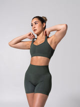 Thumbnail 6 of **PREORDER** Vida Seamless Sports Bra - Heather Limon Pepino, 6 of 9