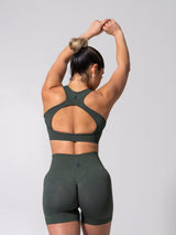Thumbnail 8 of **PREORDER** Vida Seamless Sports Bra - Heather Limon Pepino, 8 of 9