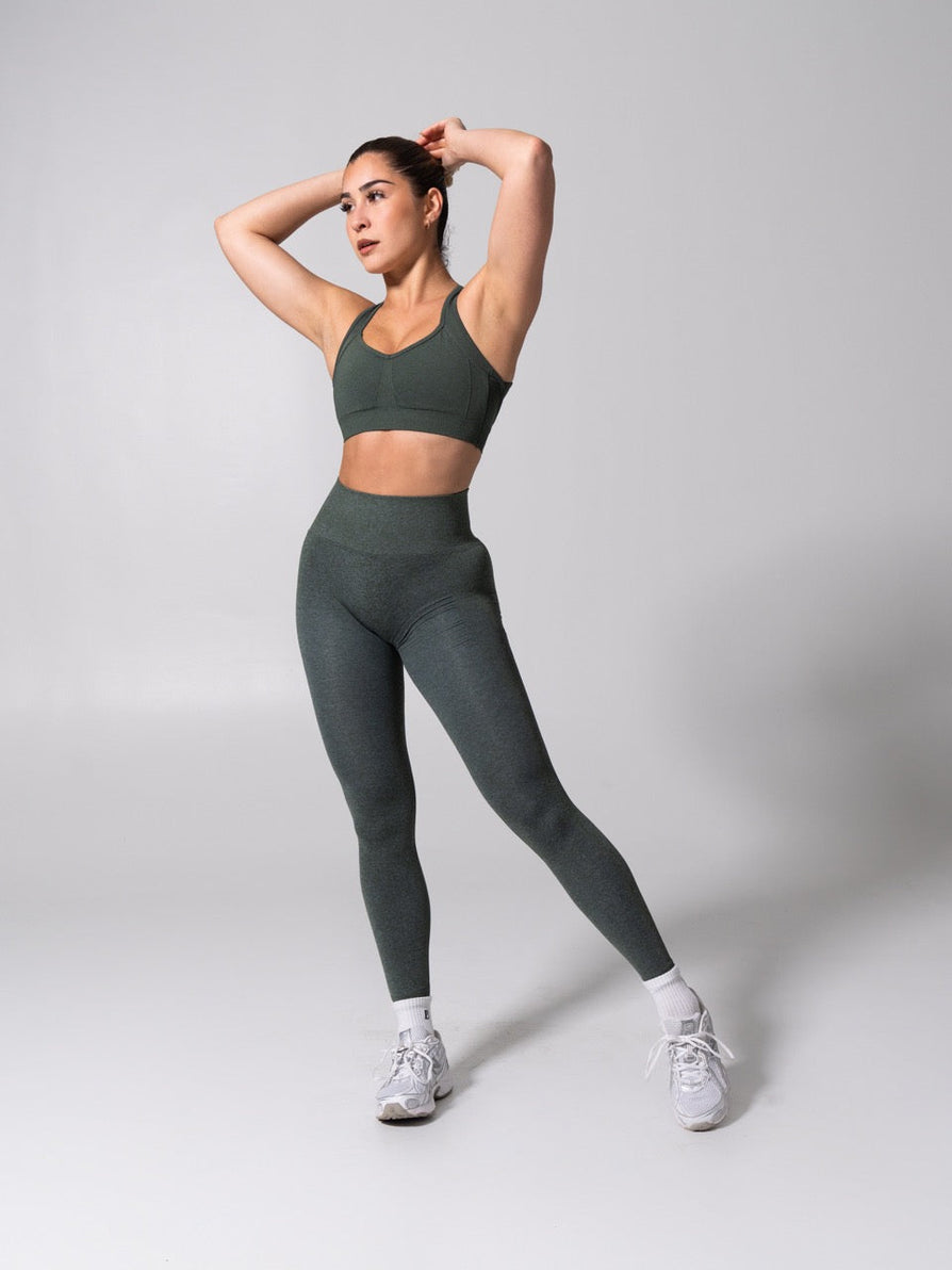 Vida Seamless Sports Bra - Heather Limon Pepino