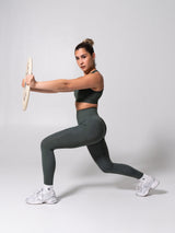 Thumbnail 2 of **PREORDER** Miracle Seamless Legging - Heather Limon Pepino, 2 of 9
