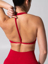 Thumbnail 9 of **PREORDER** Micro Seamless Sports Bra - Heather Lipstick Red, 9 of 10
