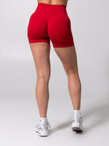 Thumbnail 6 of **PREORDER** Miracle Seamless Short 4.5" - Heather Lipstick Red, 6 of 8