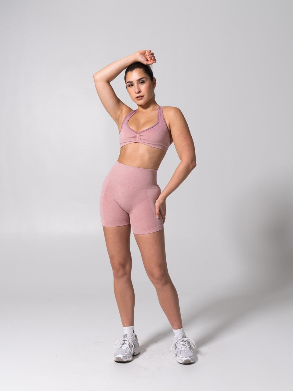 **PREORDER** Micro Seamless Sports Bra - Heather Rose Ombre
