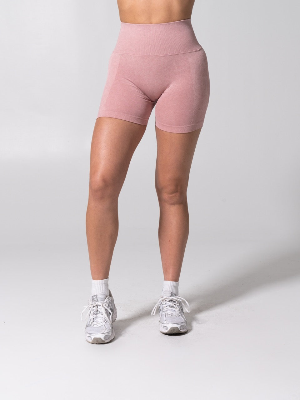 Miracle Seamless High Rise Short 4.5" - Heather Rose Water