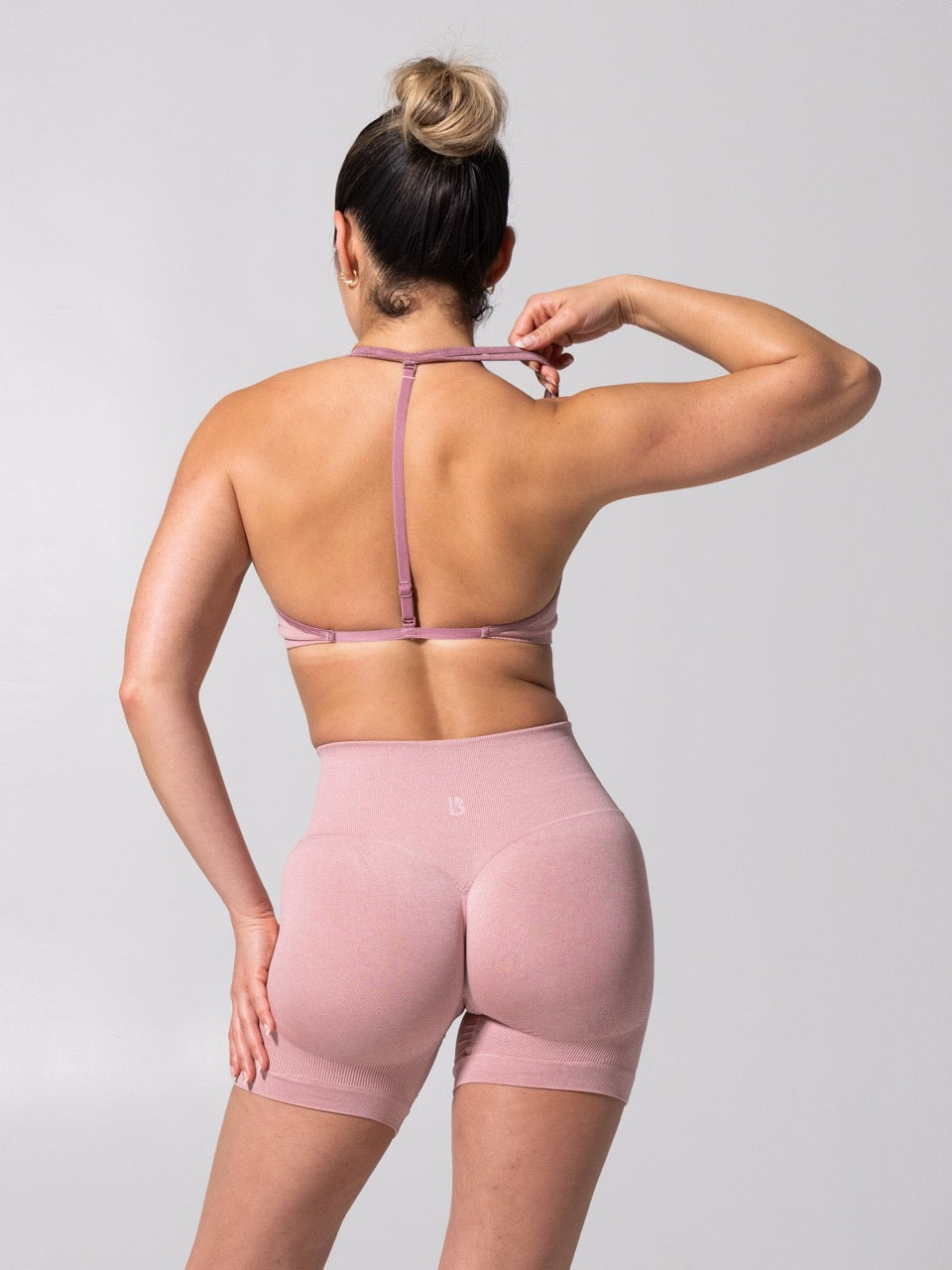 **PREORDER** Micro Seamless Sports Bra - Heather Rose Ombre