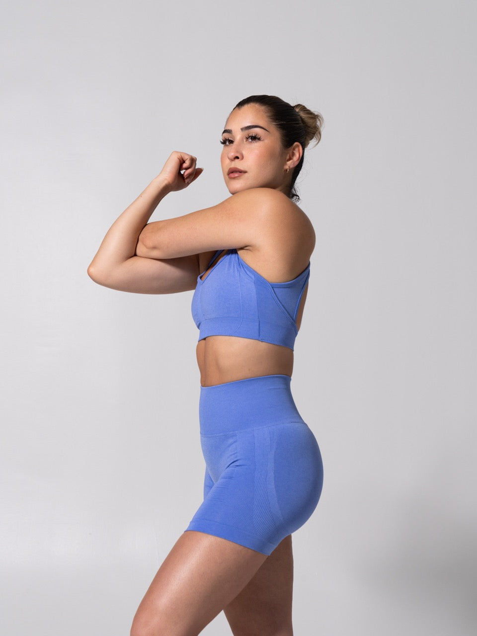 **PREORDER** Vida Seamless Sports Bra - Heather Azul