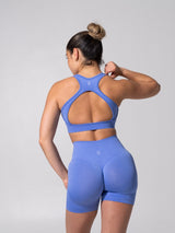 Thumbnail 6 of **PREORDER** Vida Seamless Sports Bra - Heather Azul, 6 of 9