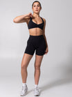 Miracle Seamless High Rise Short 4.5" - Heather Charcoal