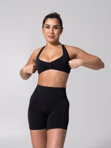 Thumbnail 3 of **PREORDER** Micro Seamless Sports Bra - Heather Charcoal, 3 of 12