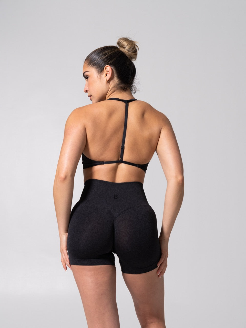 **PREORDER** Micro Seamless Sports Bra - Heather Charcoal