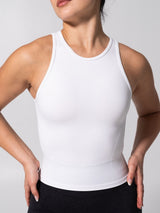 Thumbnail 3 of **PREORDER** Shape Seamless Hip Tank - White, 3 of 8