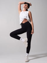 Thumbnail 2 of Essential Waist Tank - White, 2 of 6