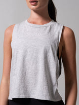 Thumbnail 1 of Essential Waist Tank - Heather Grey, 1 of 6