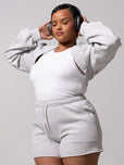 Threads Bolero - Heather Grey