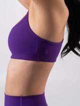 Thumbnail 5 of Reversible Sports Bra - Grape Jelly and Lava Print, 5 of 12