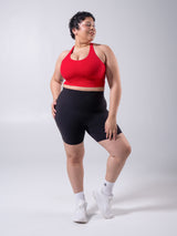 Thumbnail 6 of Rosa Sports Bra - Lipstick Red, 6 of 6