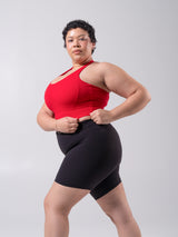 Thumbnail 5 of Rosa Sports Bra - Lipstick Red, 5 of 6