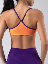 Thumbnail 11 of Reversible Sports Bra - Grape Jelly and Lava Print, 11 of 12