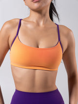 Thumbnail 10 of Reversible Sports Bra - Grape Jelly and Lava Print, 10 of 12