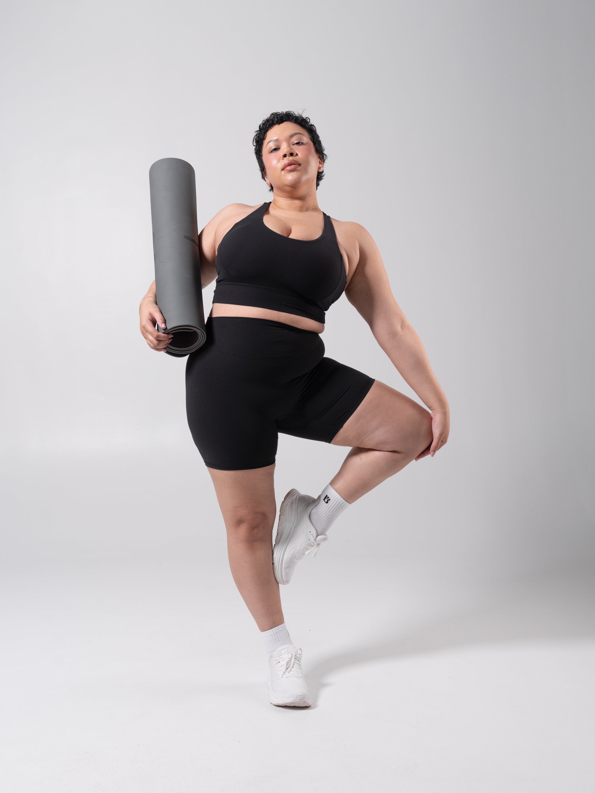 Rosa Sports Bra - Onyx Black