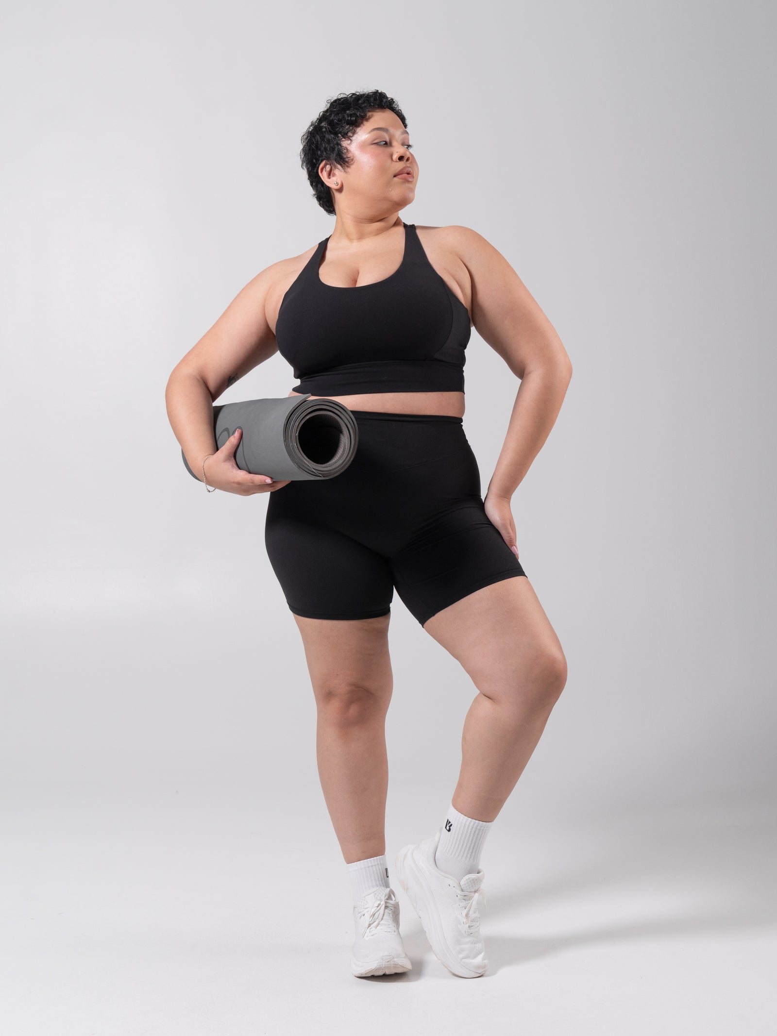Rosa Sports Bra - Onyx Black