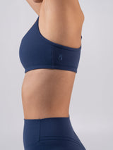 Thumbnail 4 of Reversible Sports Bra - Baked Blue and White, 4 of 10