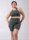 Wicked Zip Sports Bra - Limon Pepino