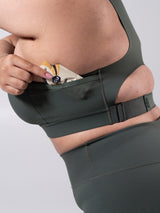 Thumbnail 4 of Wicked Zip Sports Bra - Limon Pepino, 4 of 6