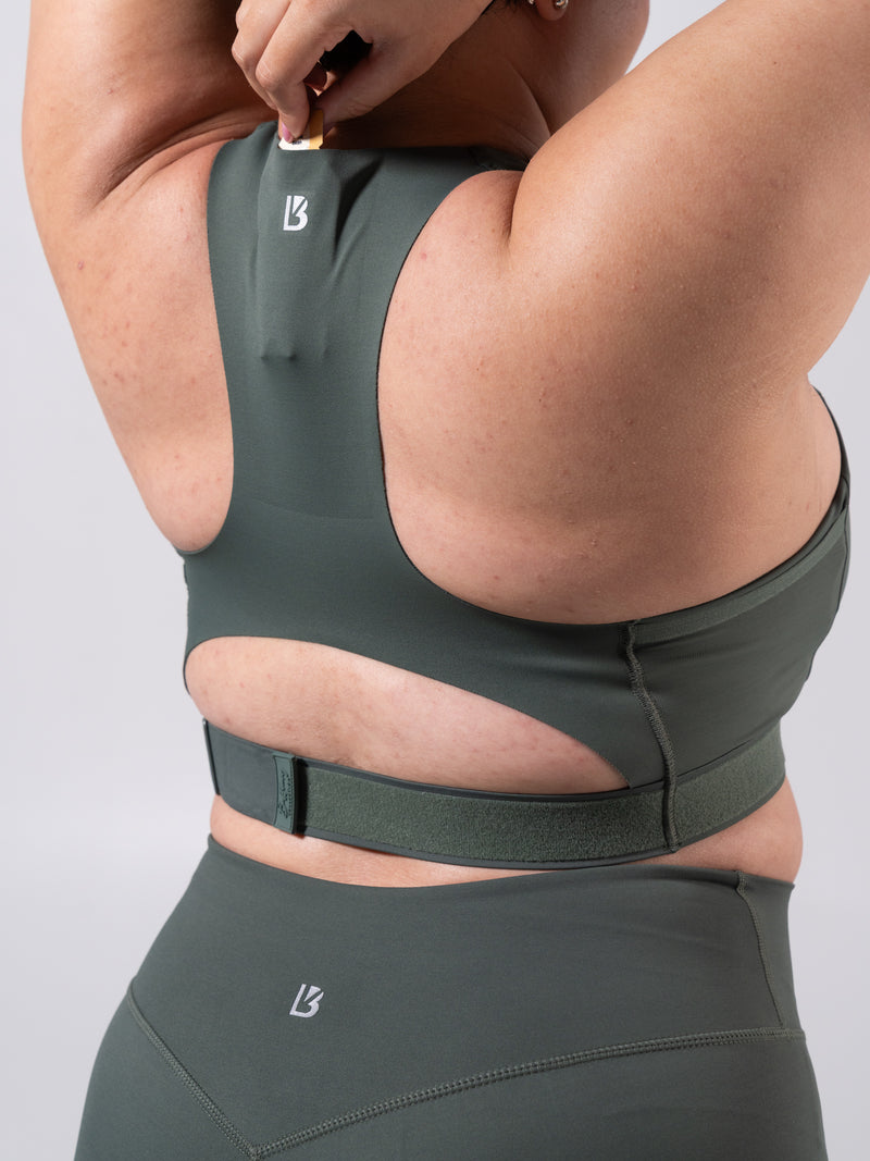 Wicked Zip Sports Bra - Limon Pepino