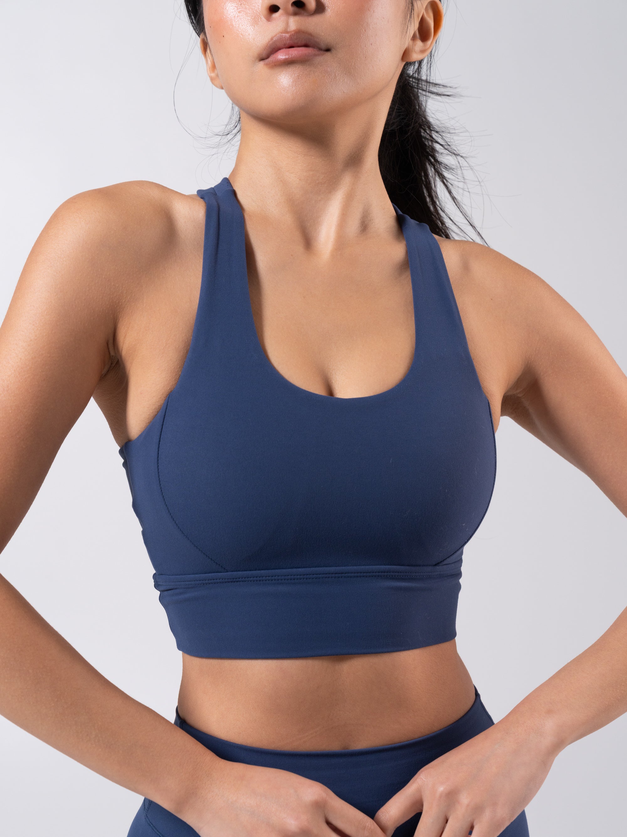 Rosa Sports Bra - Baked Blue