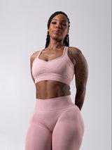 Thumbnail 1 of **PREORDER** Vida Seamless Sports Bra - Heather Rose Water, 1 of 5