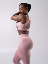 Thumbnail 5 of **PREORDER** Vida Seamless Sports Bra - Heather Rose Water, 5 of 5