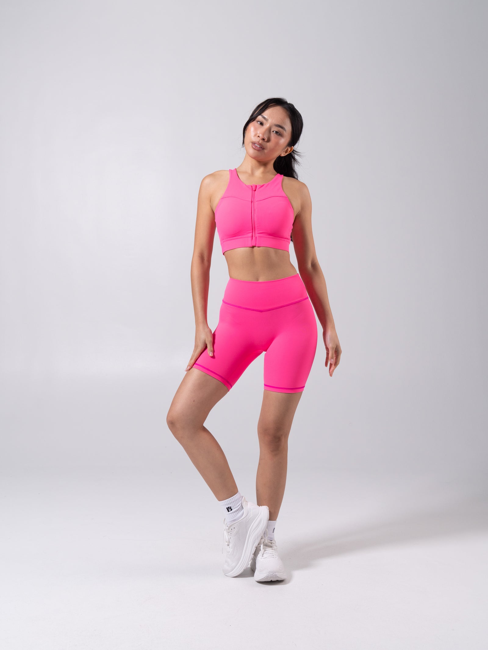 Wicked Zip Sports Bra - Hot Mess