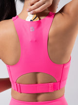 Thumbnail 8 of Wicked Zip Sports Bra - Hot Mess, 8 of 11